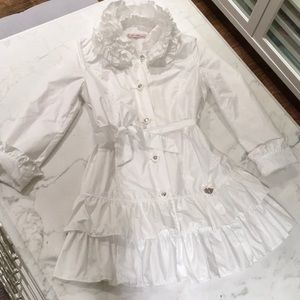 White Miss Blumarine Raincoat Long sleeve